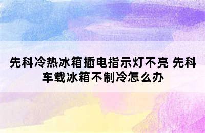 先科冷热冰箱插电指示灯不亮 先科车载冰箱不制冷怎么办